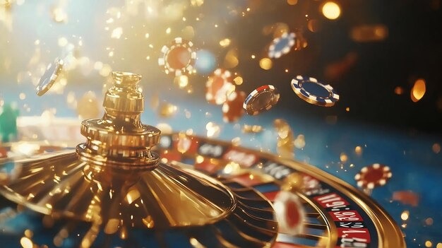 Fa Cai Shen Deluxe slot game reels with gold coins and treasure symbols